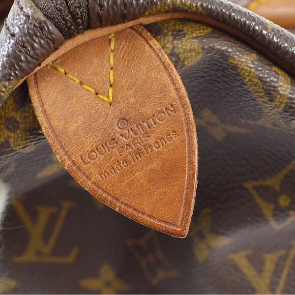 AUTHENTIC LOUIS VUITTON SPEEDY 30 HANDBAG PURSE MONOGRAM CANVAS VI8911 W/PADLOCK - Picture 14 of 16